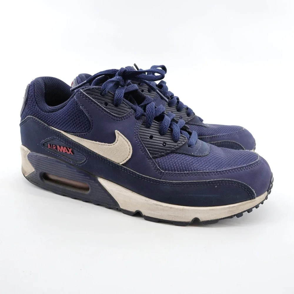Nike Air Max 90 Essential Sneakers Navy‎ Blue Mens 9.5